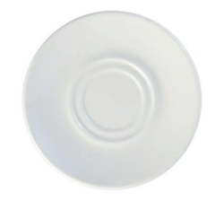 6 Piece Saucer 12CM Double Well White Porcelain Blanco - Continental China