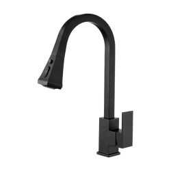 Black Kitchens Sink Pull Out 2 Function Mixer Faucet Tap 0930