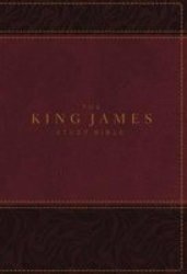 Kjv The King James Study Bible Leathersoft Burgundy Thumb Indexed Red Letter Full-color Edition - Holy Bible King James Version Leather Fine Binding