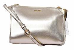Nine West Women's Darcelle Medium Handbag Crossbody Platino Metallic