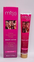 Miss White Beauty Active Brightening Cream For Face 1.7OZ By F&w