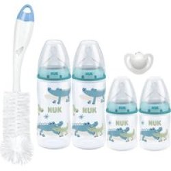Nuk First Choice+ Temperature Control Bottle Starter Pack From Birth Crocodile