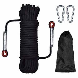Homtop Outdoor Climbing Rope 65FT 20M Length 10.5MM Diameter 2645LBS 1200KG Pull High Strength Cord Safety Rope Braid Nylon Rope Escape Rope Fire Rescue Parachute Rope