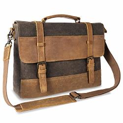 leather computer satchel