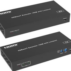 Hdcvt HDMI Hdbaset 150M 1080P Extender W Audio Embedder And De-embedder