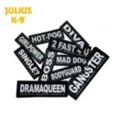 Julius K-9 Harness Custom Name Tags - Large