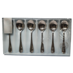 6 Piece Stainless Steel Soup Spoon Set SGN499
