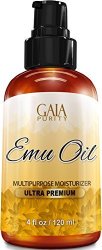 EMU Oil - Large 4OZ - Best Natural Oil For Face Skin Hair Growth Stretch Marks Scars Nails Muscle & Joint Pain And More