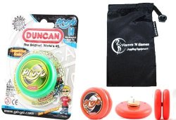 Duncan Flames N Games Duncan Proyo Yoyo Green Pro String Trick Yoyos With Travel Bag Pro Yoyos For Kids And Adults