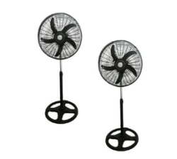 18 Stand Fan - Set Of Two Black