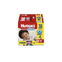 Branded Huggies Snug & Dry Ultra Diapers Size 5 96 Diapers + Bonus Diapers Weight 27LBS - Branded Diapers With Fast Soft And Comfortable For Babies