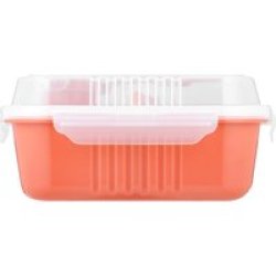Rectangle Lunch Box 1.7L Coral