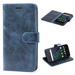 Moto G Plus 5TH Generation Case Mulbess Leather Case Flip Folio Book Case Money Pouch Wallet Cover With Kick Stand For Motorola Moto G5