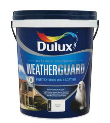 Dulux Weatherguard Exterior Fine Textured Paint Brilliant White 20L