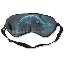 100% Silk Sleep Mask Eye Mask Doomsday End Of The Earth Soft Eyeshade Blindfold With Adjustable Strap For Men Women And Kids For Sleeping