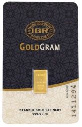 1 Gram Gold Bar Pure Gold.