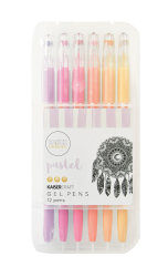 Gel Pen Box - 12 Pastel Colours