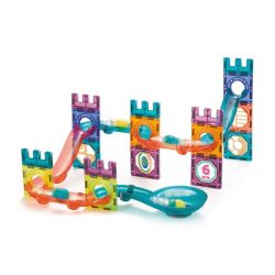 Magnetic Tile Marble Run Track Toy 56 Pieces SET-CJ-2001D