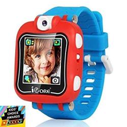 Icore Durable Kids Smartwatch Electronic Child Smart Watch Video Games Children Digital Tech Watches Touch Screen Wearable Watches Learning Timer Alarm Clock Camera For