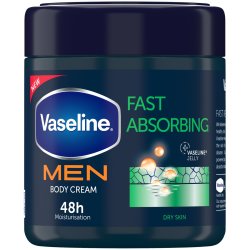 Vaseline Men Fast Absorbing Moisturizing Body Cream For Dry Skin 400ML