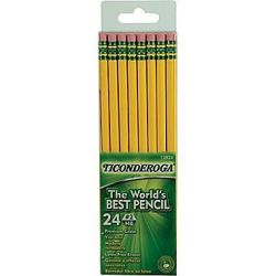 Bic Ecolutions Hb Pencil Set 24 Pack With Top Erasers