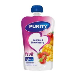 Purity Pureed 110ML - Mango & Strawberry