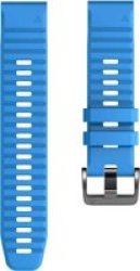 Replacement Silicone Band For Fenix 6X 26MM - Light Blue