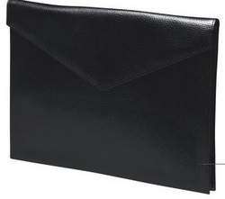A4 Leather Document Holder Black
