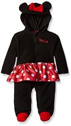 Disney Baby Girls' Minnie Mouse Costume Coverall Black 6 9