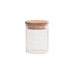 Glass Jar With Bamboo Lid 75ML-1700ML - 210ML