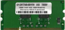 Gigaram 128M 144PIN 16-BIT 64X8 DDR2 Sodimm For Hp Laserjet P2015 P2055 P3005 CP1510 CP2025 CM2320 M2727 Hp CB422A