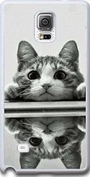 Viwell Samsung Galaxy Note 4 Hard Case New 2015 Unique Design Fashionable Protective Look In The Mirror Cat