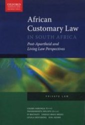 African Customary Law Paperback