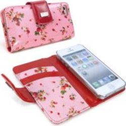 Tuff-Luv Pink Rockabetty Ladies Fashion Faux Leather Purse For Apple iPhone 5 5s