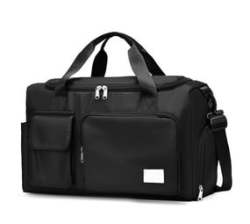 Large Capacity Travel Duffel Shoulder Bag For Sports Gym Yoga - Grey