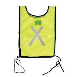 Pioneer Safety Bib Reflective Fluorescent Lime 10 Pack