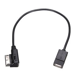Hitommy Audio Adapter Cable USB Female Aux Media Interface For Benz Mercedes