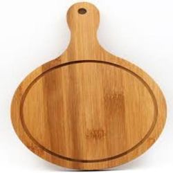 Round Wooden Pizza Cutting serving Board - 28CM