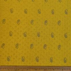 Plush Fleece PORCUPINE-6 Mustard 150CM Fabric