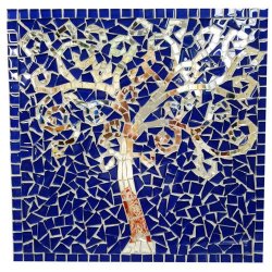 Mosaic Diy Project Kit Tree Of Life - Blue Mirror