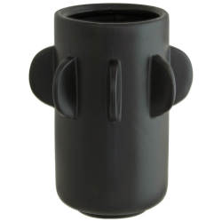 Mons Black Ceramic Vase