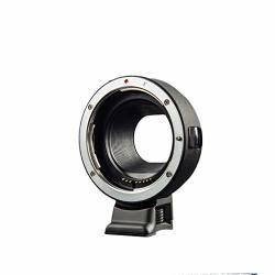Cm-ef-eos M Electronic Auto-focus Lens Mount Adapter For Canon Eos M1 M2 M3 M50 Mirrorless Camera Body Black