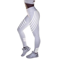Palarn Women Laser Color Workout Capri Sport Tights Exercise Gym Leggings White 1 S