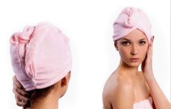 Hair Wrap Microfiber Twist Turban Towel Bath Shower Spa Facial Sauna