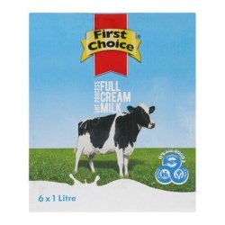 First Choice Uht Full Cream Milk 1L X 6
