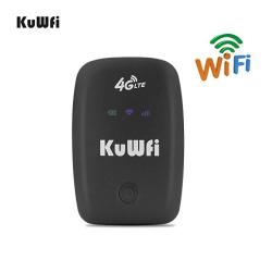 Kuwfi Unlocked Travel Partner 4G LTE Router With Sim Card Slot Support LTE Fdd B1 B3 B5 Support At&t And U.s. Cellular 4G Sprint Network Including