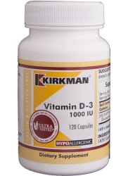 Kirkman Labs Vitamin D3 1000IU 120 Caps