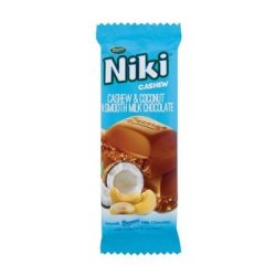 Niki Chocolate Slab Cashew & Coconut 80G