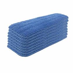 Set Of 8 Microfiber Spray Mop Replacement Heads For Wet dry Mops Reusable Replacement Refills Fits For Bona Floor Care System - Blue
