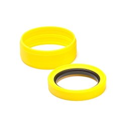Pro 77MM Lens Silicon Rim ring & Bumper Protectors Yellow - ECLR77Y
